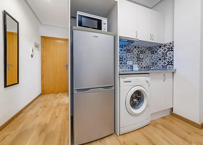 целиком, отличная студия, в 3 мин от пляжа 230 м,торревьеха в 3 мин от пляжа 230 м, торревьеха Daire *